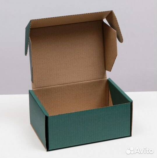 Коробка для подарка, изумрудная, упаковка