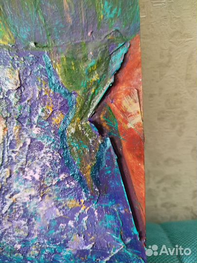 Картина с элементами папье-маше 30*40