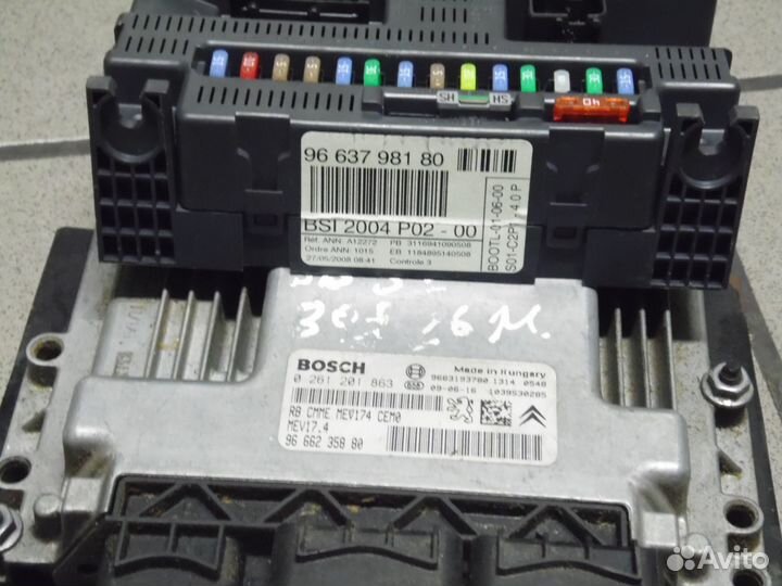 Комплект эбу 1.6 МКПП Пежо 308