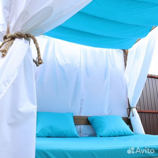 Матрас в беседку 1, шторы в беседку 1