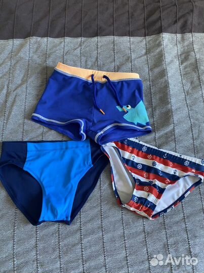 3 Плавки мальчику плавательные цена за 3