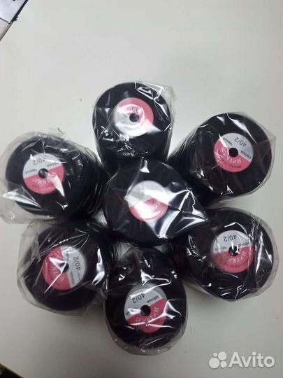 Нитки чёрные 10шт