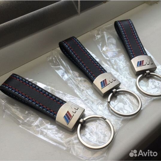 Кожаный брелок для ключей BMW M Performance