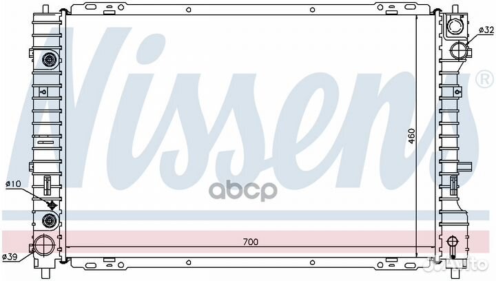 Радиатор ford maverick (02) 3.0 i V6 24V (+) 6