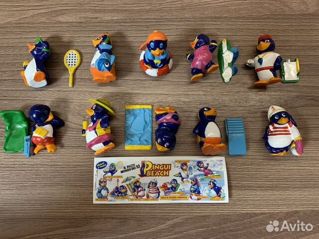 Пингвины зима киндер сюрприз