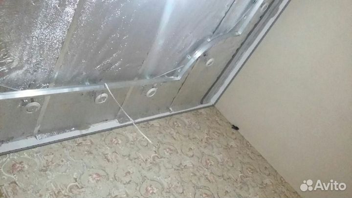 Световой натяжной потолок, электричество в дом