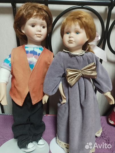 Фарфоровые куклы 10 штук