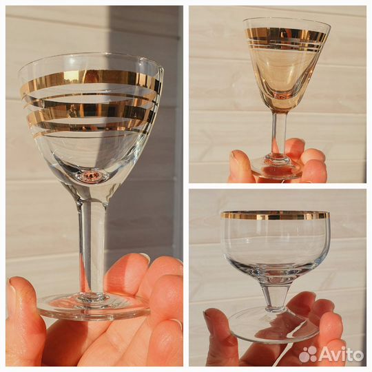 Рюмки стекло СССР винтаж