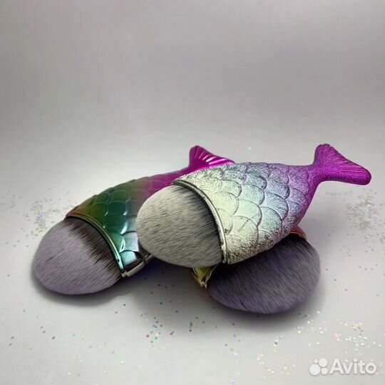 Щеточки для маникюра единорог рыбка