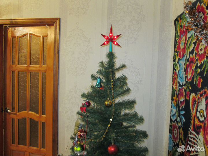 Звезда на ёлку. Светящаяся