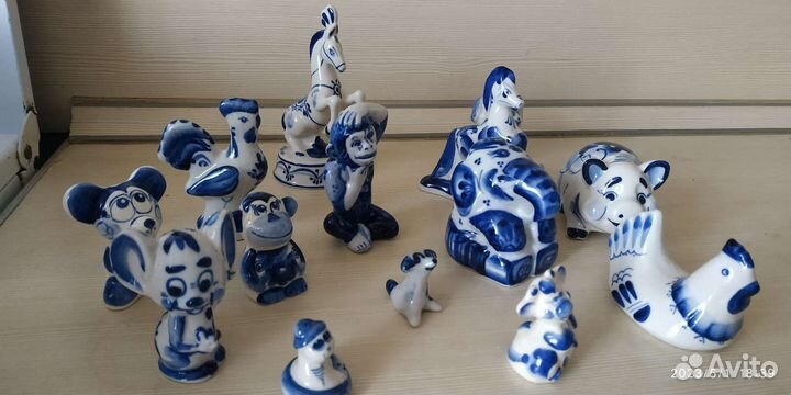 Гжель фигурки статуэтки