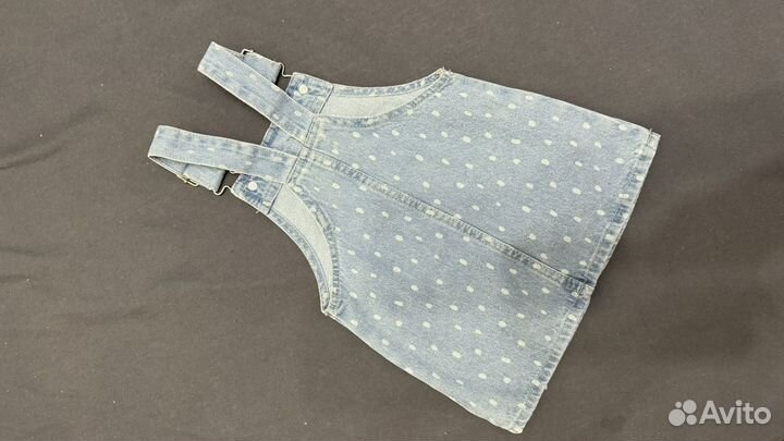 Джинсовый сарафан для девочки 80