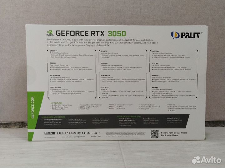 Новая видеокарта nvidia GeForce 3050 rtx