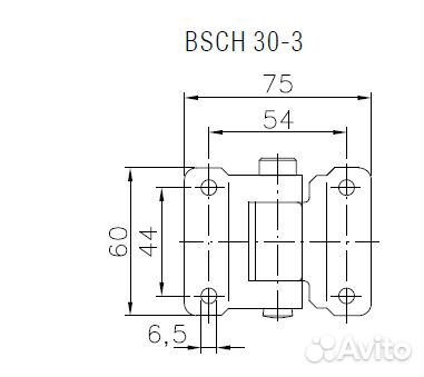 Петля борта прицепа bsch 30-3 Winterhoff
