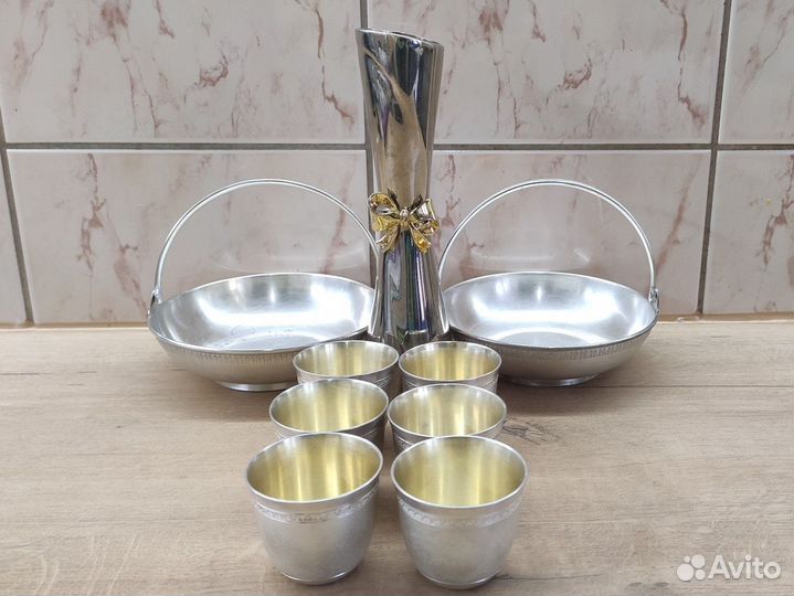 Мельхиоровые конфетницы