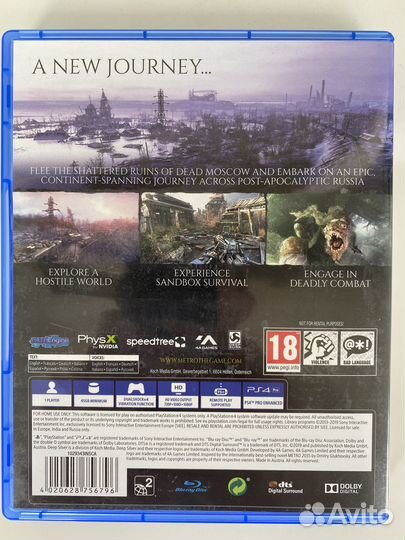 Метро исход ps4