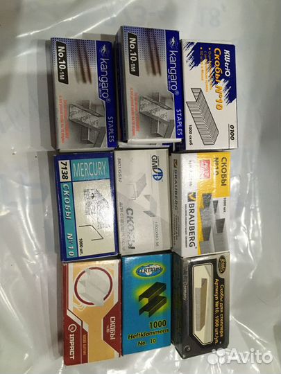 Канцтовары Степперы, антистеплеры, файлы