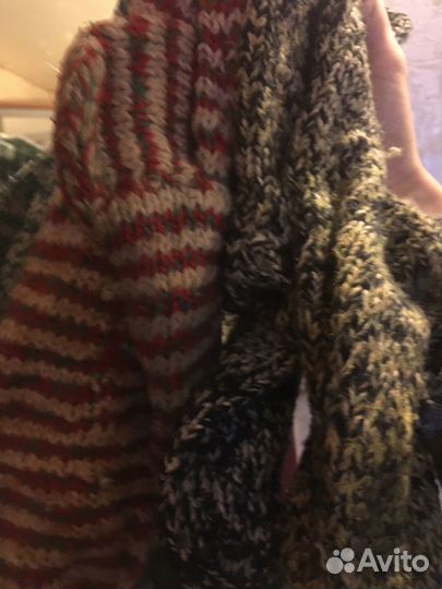 Носки шерстяные вязаные