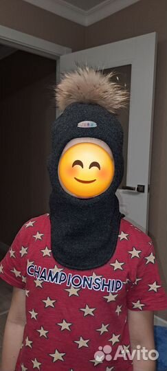 Шапка шлем для мальчика