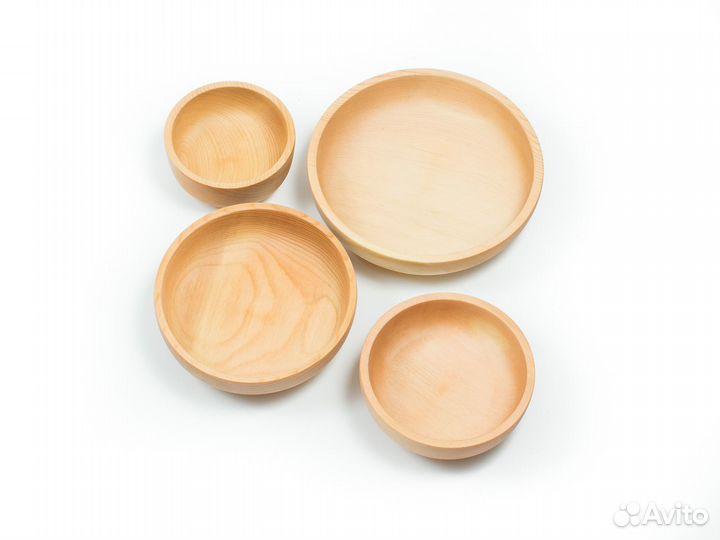 Набор деревянной посуды из кедра (прямой)