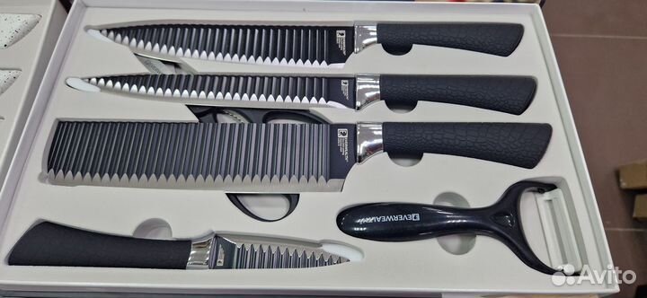 Набор ножей кухонных сталь 6 предметов Daniks