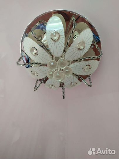 Люстра с пультом бу