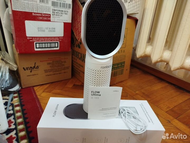 Портативный вентилятор Rombica Flow Ultima, белый