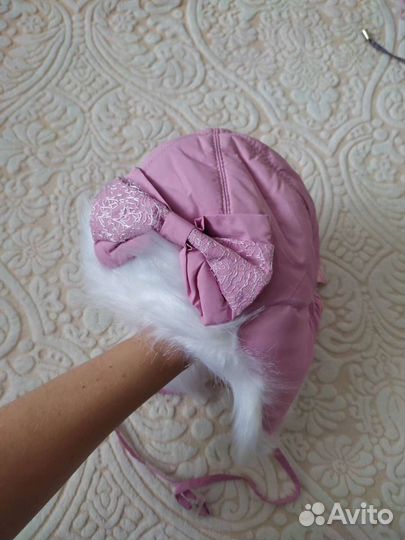 Новая шапка ушанка зима на ог 48-50 см