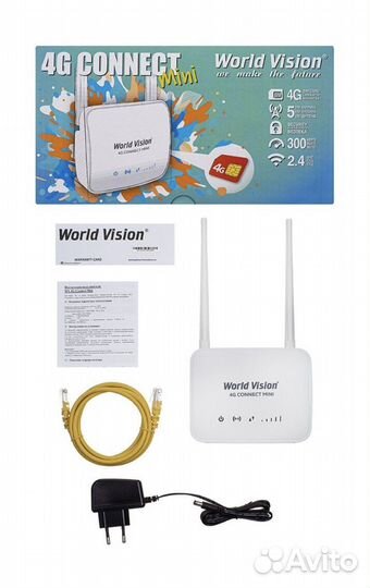 Безлимитный интернет и Роутер world vision 4g