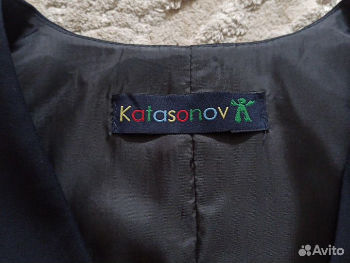 Жилет школьный темно синий