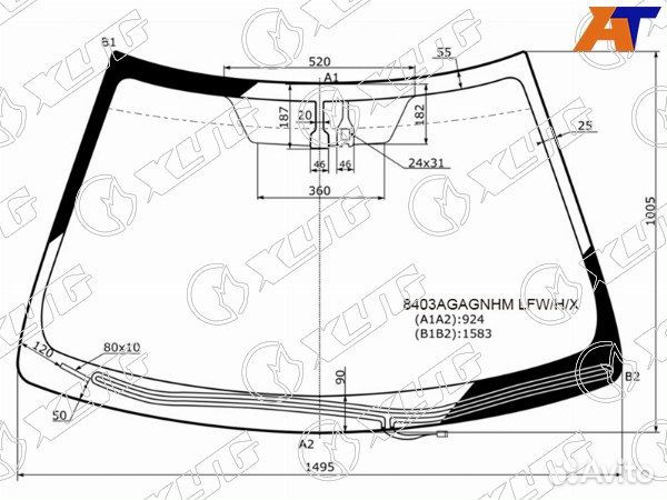 Стекло лобовое toyota camry europe/russia ACV 50/55