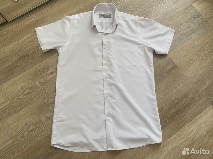 Рубашка белая для мальчика Stenser 164 р (модал)