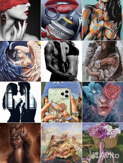 Картины Рисовать по номерам 40х50 на выбор