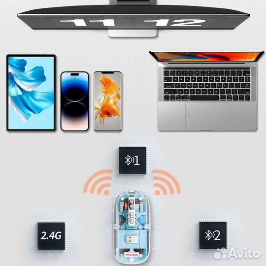 Компьютерная bluetooth мышь F-Mouse