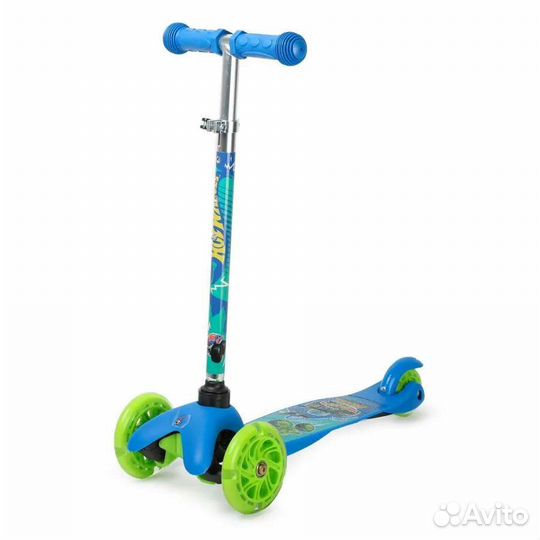 Самокат новый колеса светятся