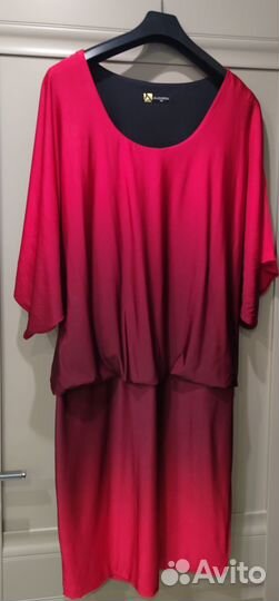 Платье вечернее красно- бордовое, 54 размер