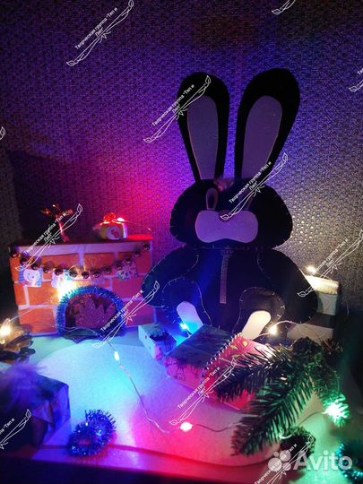 Поделка новогодний ушастик