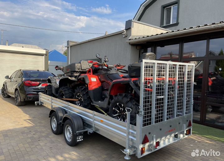 Прицеп двухосный Мзса 817735 для 2-х квадроциклов