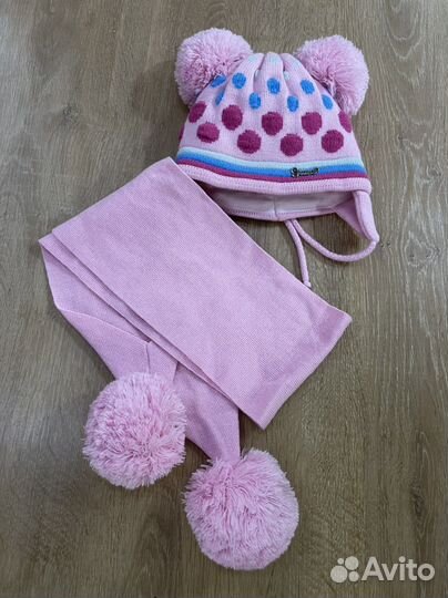 Шапка с шарфом