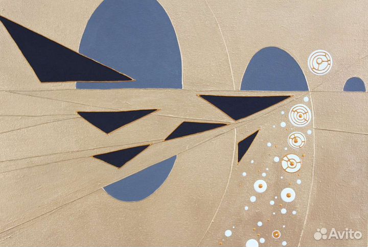 Картина абстракция акрилом на холсте современная