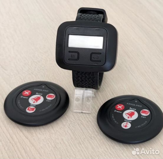 Кнопка вызова персонала на ресепшен с пейджером