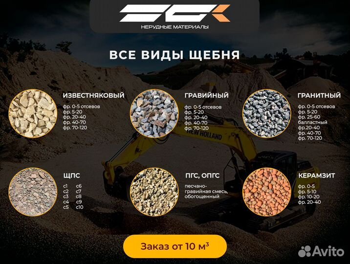 Щебень гранитный 5 20