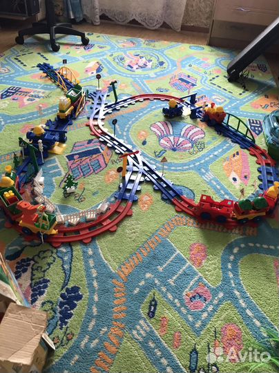 Конструктор «Кроха» железная дорога 288 деталей