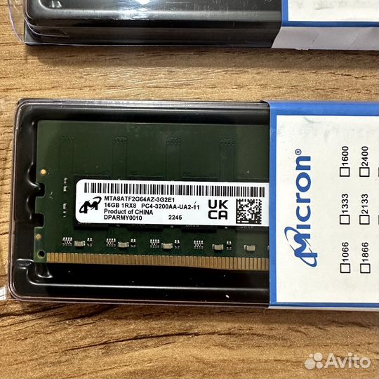 Оперативная память ddr4 16gb 3200 micron для пк