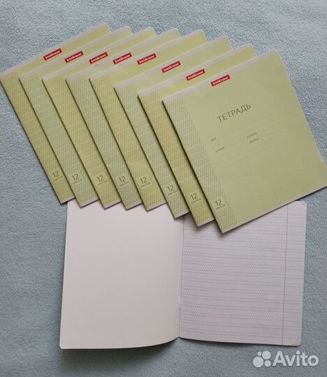 Комплект тетрадей в частую косую линейку