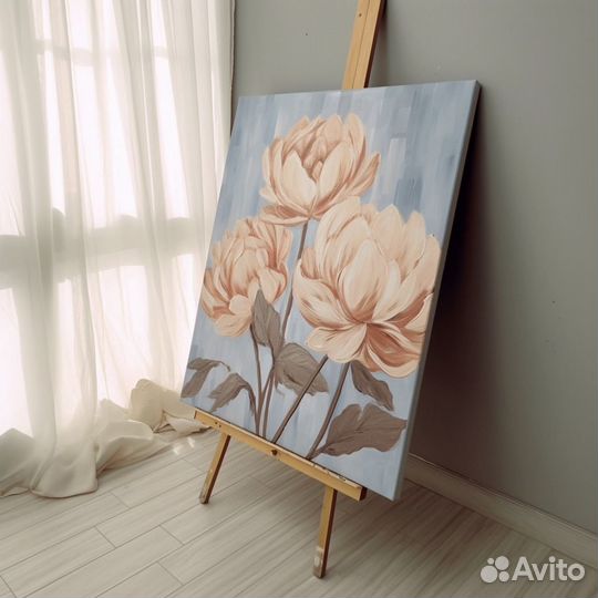 Интерьерные картины с цветами На заказ