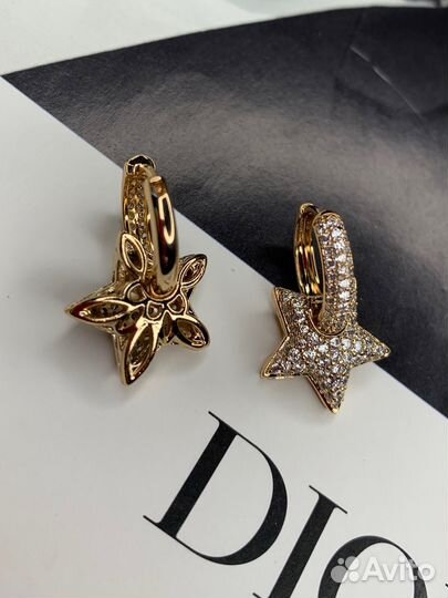 Серьги Dior конго