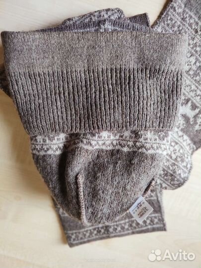 Комплект шапка и шарф шерсть