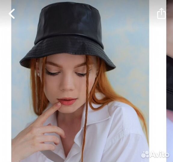Панама из экокожи,красивая,удобная.Новая