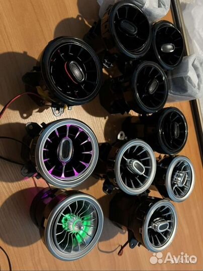 Дефлектора AMG регулируемые с подсветкой